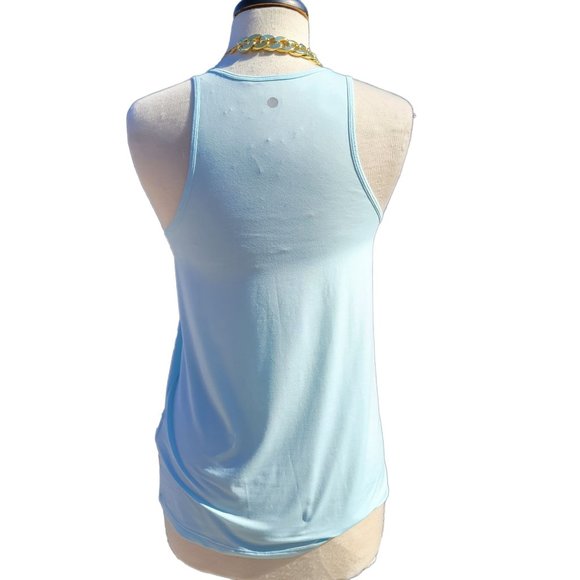 Zella Womans Tank Top Work For It Easy Blue Crewneck Sleeveless pullover X Small - Picture 2 of 9